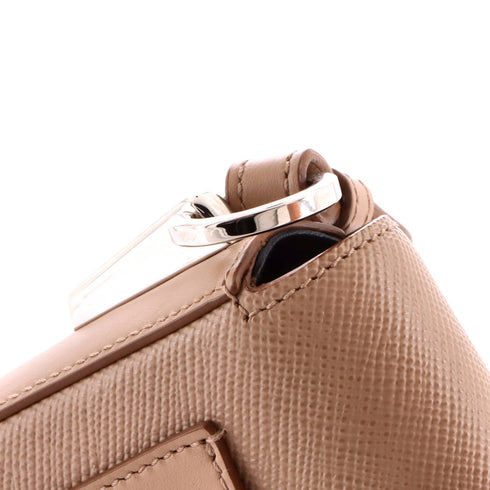 Identity Flap Shoulder Bag Saffiano with City Calf Small