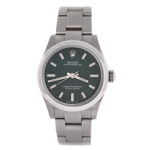 Oyster Perpetual Green Automatic Watch Stainless Steel 31
