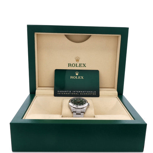 Oyster Perpetual Green Automatic Watch Stainless Steel 31