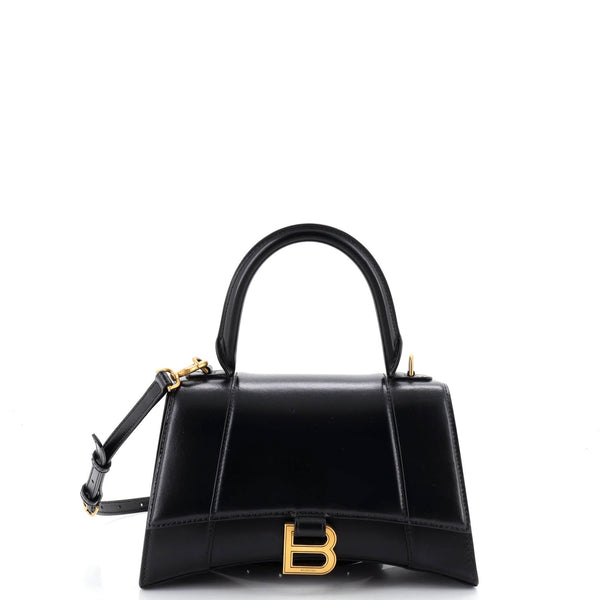 Hourglass Top Handle Bag Leather Small