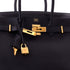 Birkin Handbag Noir Togo with Gold Hardware 30