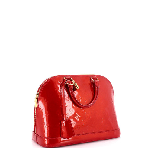 Alma Handbag Monogram Vernis PM