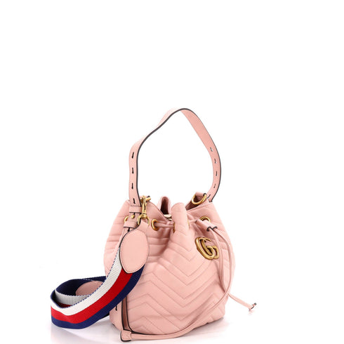 GG Marmont Bucket Bag Matelasse Leather Small