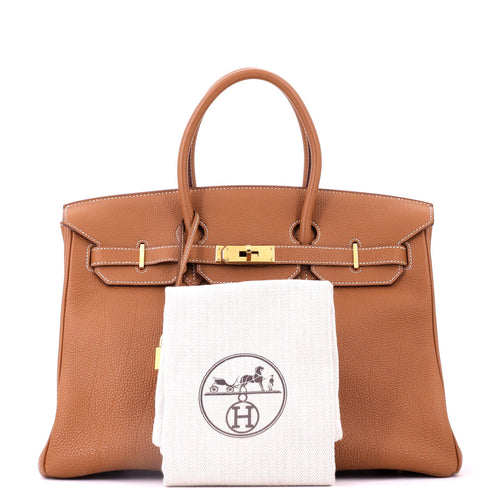 Birkin Handbag Gold Togo with Gold Hardware 35