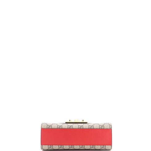 Padlock Shoulder Bag GG Coated Canvas and Leather Small