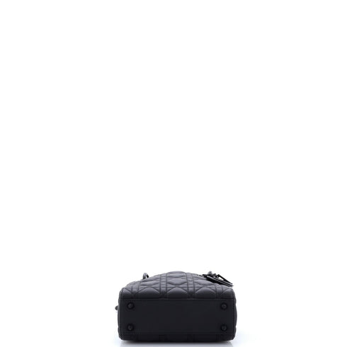 Ultra Matte Lady Dior Chain Bag Cannage Quilt Calfskin Mini