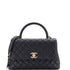 Coco Top Handle Bag Quilted Caviar Small