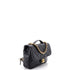 CC Chain Top Handle Square Backpack Quilted Caviar Medium