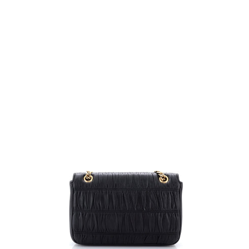 Chain Flap Shoulder Bag Nappa Gaufre Small