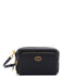 Caro Double Pouch Crossbody Bag Leather
