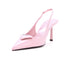 Women's Triangle Logo Slingback Pumps Leather