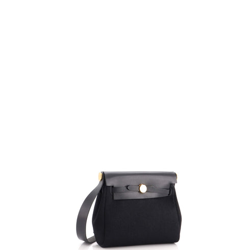 Herbag Zip Toile and Leather 20