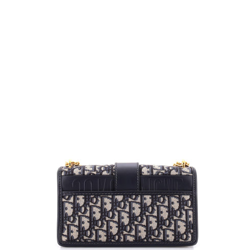 30 Montaigne Chain Flap Bag Oblique Canvas East West