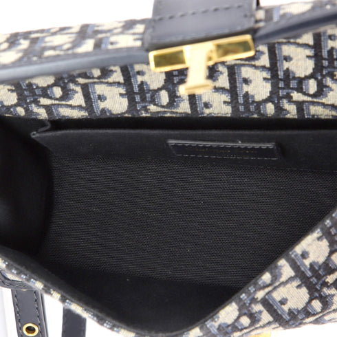 30 Montaigne Chain Flap Bag Oblique Canvas East West