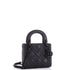 Ultra Matte Lady Dior Chain Bag Cannage Quilt Calfskin Mini