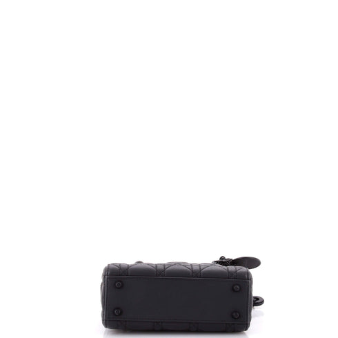 Ultra Matte Lady Dior Chain Bag Cannage Quilt Calfskin Mini