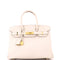 Birkin Handbag Craie Epsom with Gold Hardware 30