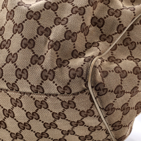Sukey Tote GG Canvas with Leather Large