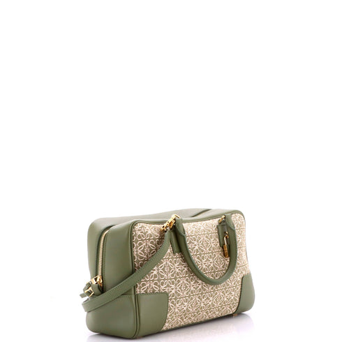 Amazona Bag Leather and Jacquard Canvas 28