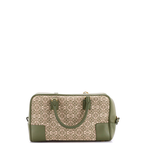 Amazona Bag Leather and Jacquard Canvas 28