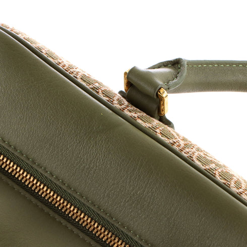 Amazona Bag Leather and Jacquard Canvas 28