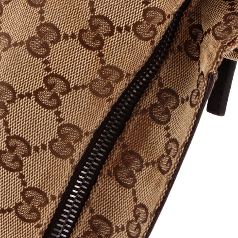 Vintage Double Belt Bag GG Canvas with Leather