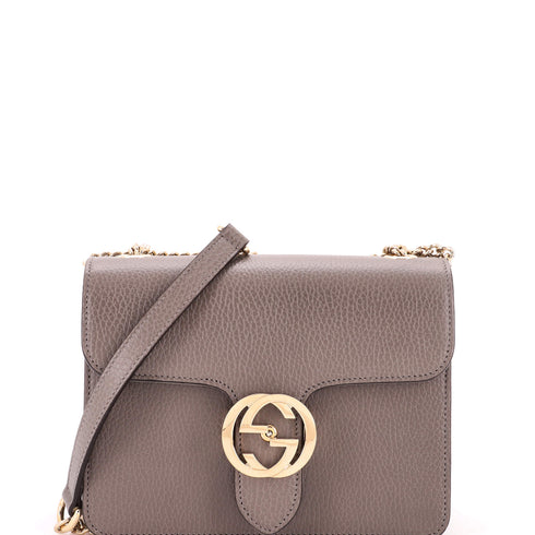 Interlocking Shoulder Bag Leather Small