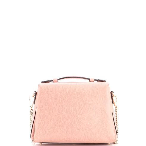 Interlocking Top Handle Bag Leather Small