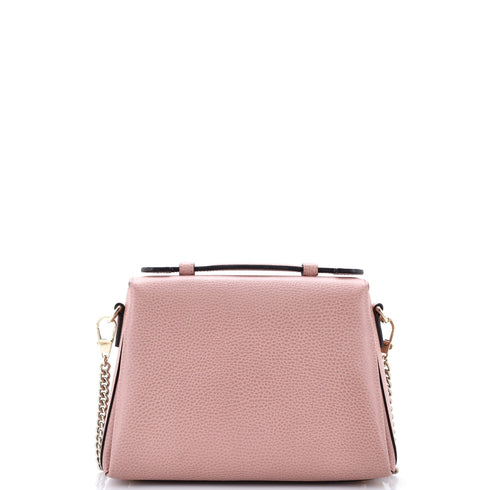 Interlocking Top Handle Bag Leather Small