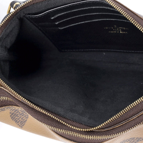 Double Zip Pochette Reverse Monogram Giant
