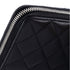 Zip Around Wallet Quilted Caviar Long