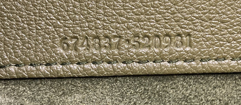Logo Tote Embossed Leather Large