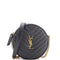 Vinyle Round Camera Bag Matelasse Chevron Leather