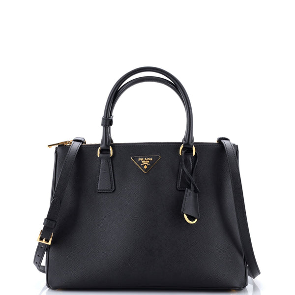 Galleria Double Zip Tote Saffiano Leather Medium