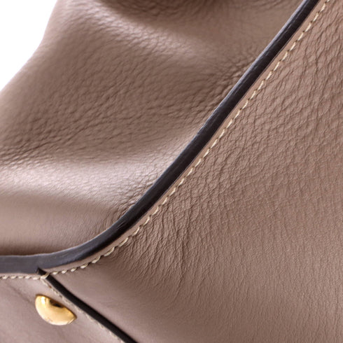 Peekaboo Bag Leather with Tortoise Detail Regular
