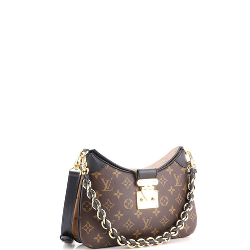 LV Twinny Handbag Monogram Canvas and Reverse Monogram Canvas with Leather