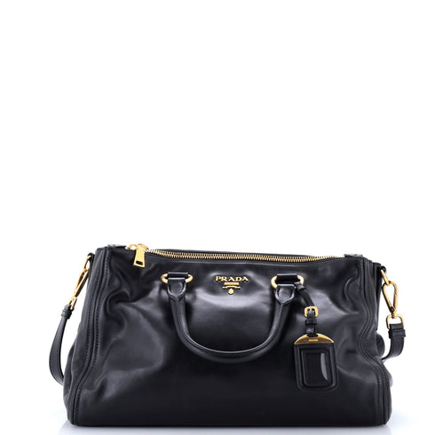 Double Zip Convertible Tote Soft Calf Large
