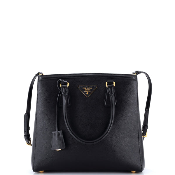 Convertible Parabole Tote Saffiano Leather Small