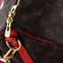 Keepall Bandouliere Bag Monogram Canvas with Coquelicot Leather Trim 50