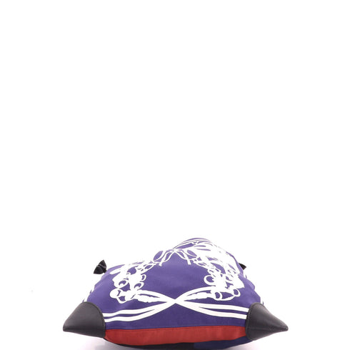 Silky City Bag Printed Silk and Leather PM