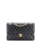 Classic Double Flap Bag Quilted Caviar Small