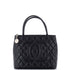 Medallion Tote Quilted Caviar