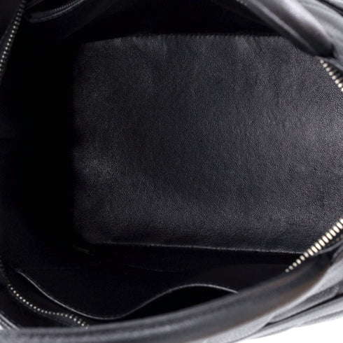 Medallion Tote Quilted Caviar