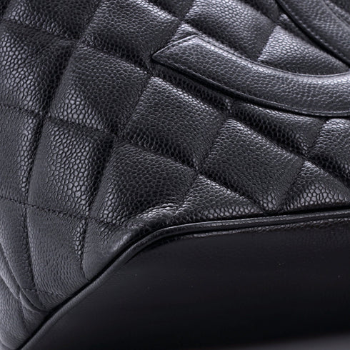 Medallion Tote Quilted Caviar
