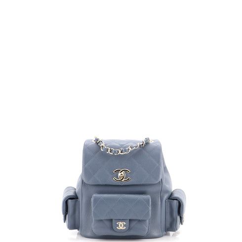 Duma Multipocket Drawstring Backpack Quilted Caviar Mini