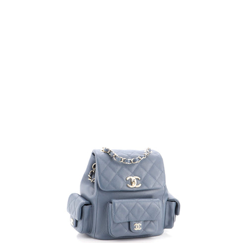 Duma Multipocket Drawstring Backpack Quilted Caviar Mini