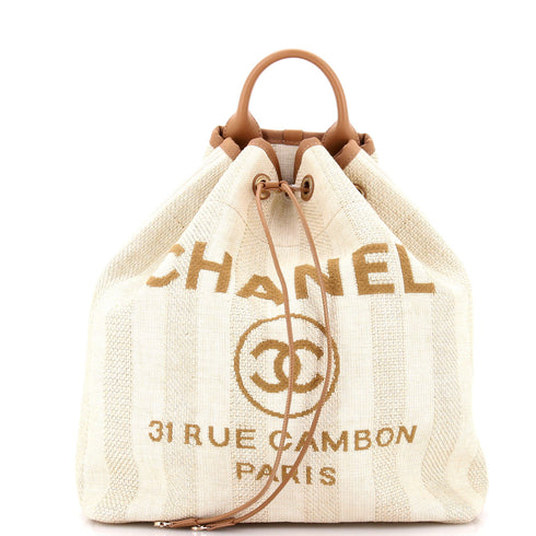 Deauville Backpack Raffia Large