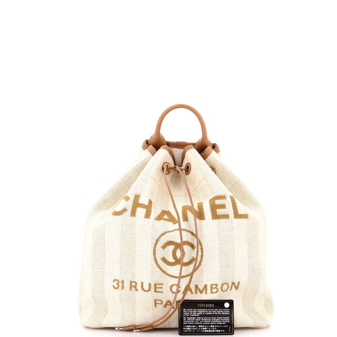 Deauville Backpack Raffia Large