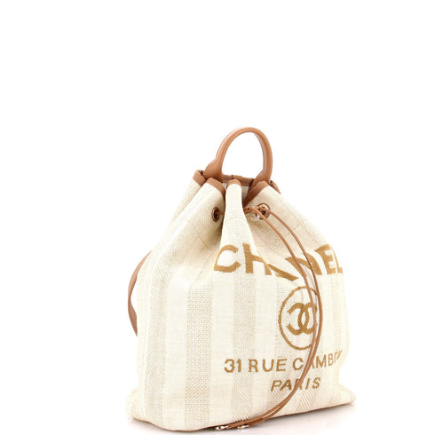 Deauville Backpack Raffia Large