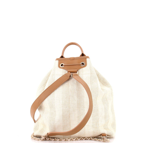 Deauville Backpack Raffia Large